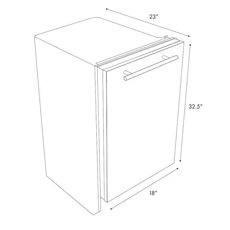 18 in. 6-Cycle Compact Dishwasher with 2 Racks N4511