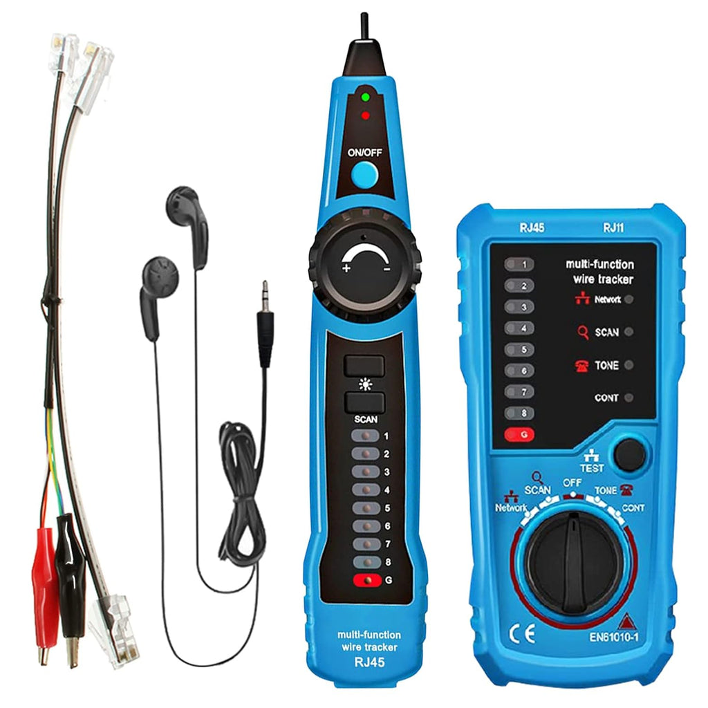 RJ11 RJ45 Cable Tester Toner Ethernet LAN Tester, Pack of 2 P4786