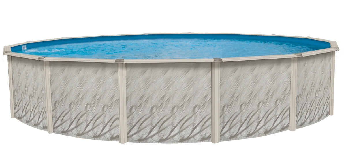 12' Round 52" Wall Above-Ground Swimming Pool with Full Start-Up Kit R23580