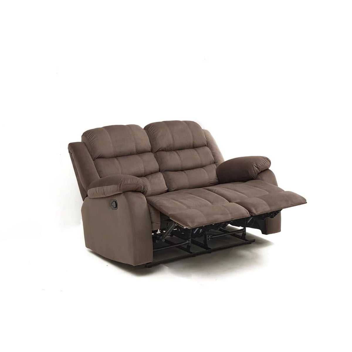 Brown Microfiber Loveseat Z580