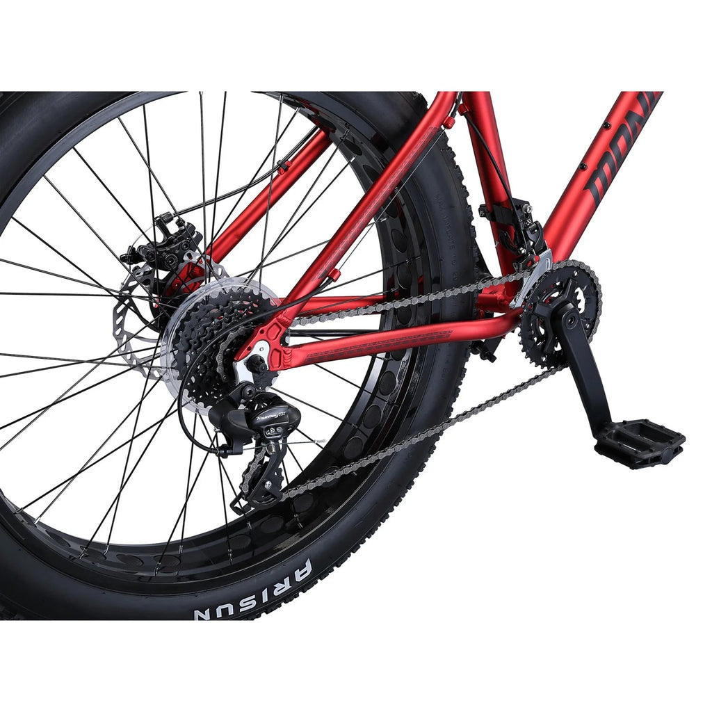 Red 26-Inch 16 Speeds Fat Tire Mountain Bike P2707