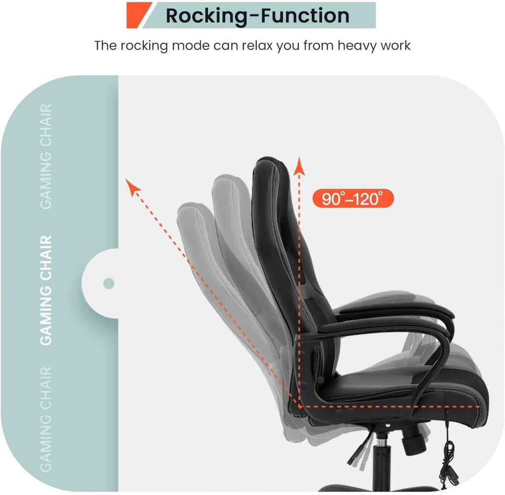 Black Executive Chair with Lumbar Support G554