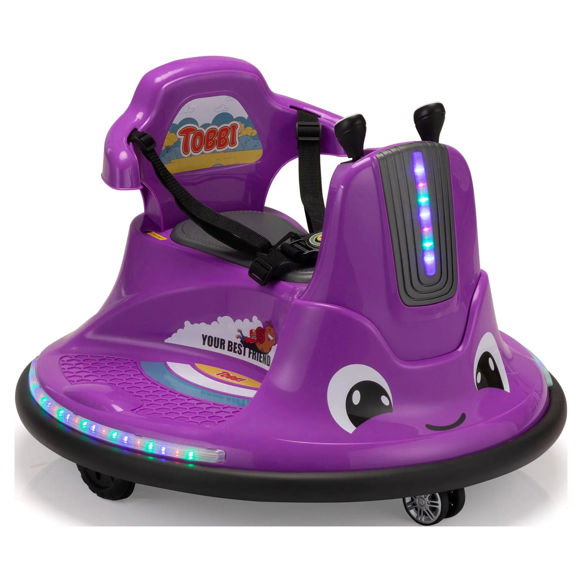 12V Kids Bumper Car with Remote Control LED Lights K445583