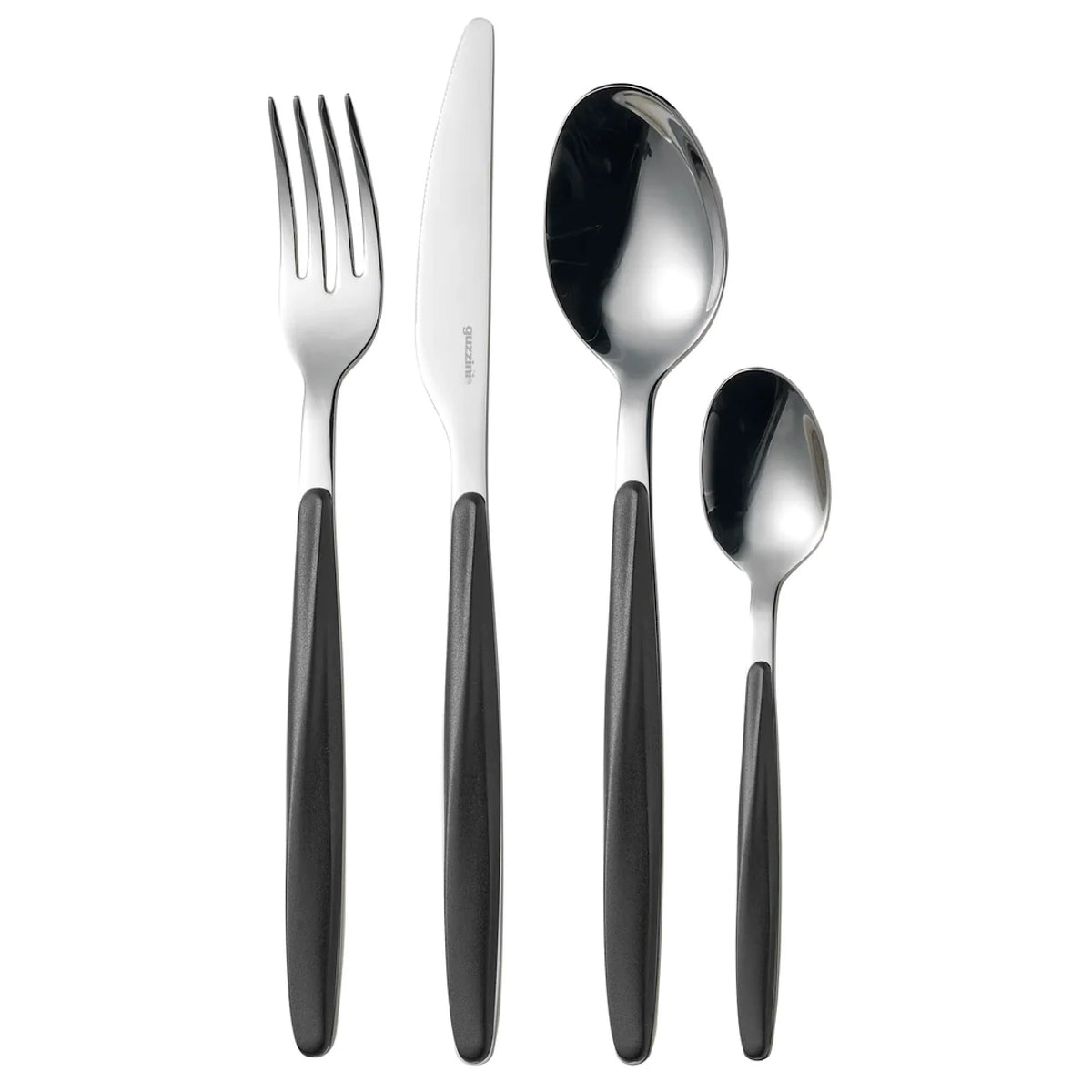 Black 24 Pieces Cutlery Set J2225