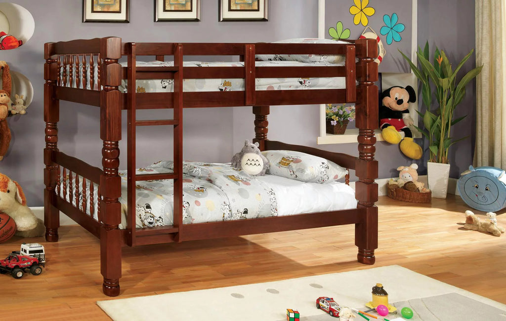 Wood Bunk Bed Twin/Twin Cherry E9597