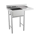 304 Stainless Steel Utility Sink with Drainboard F300834
