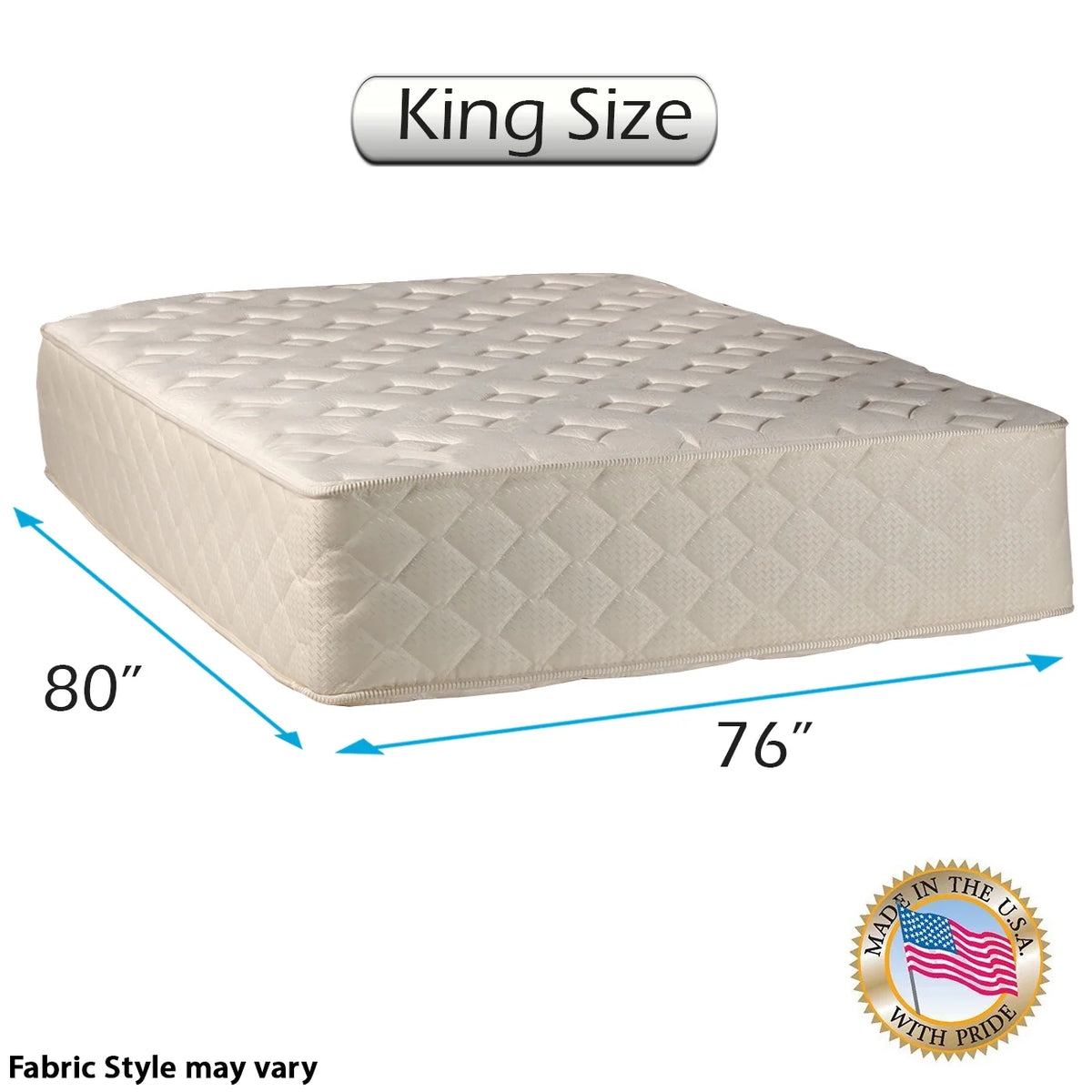 King Size Innerspring Mattress with Cover D579075