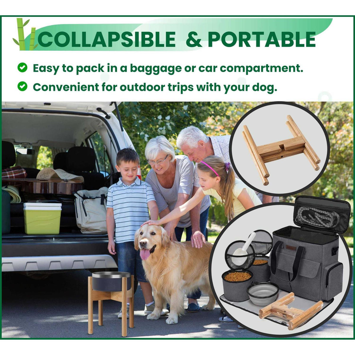 Adjustable Dog Bowl Stand M3553