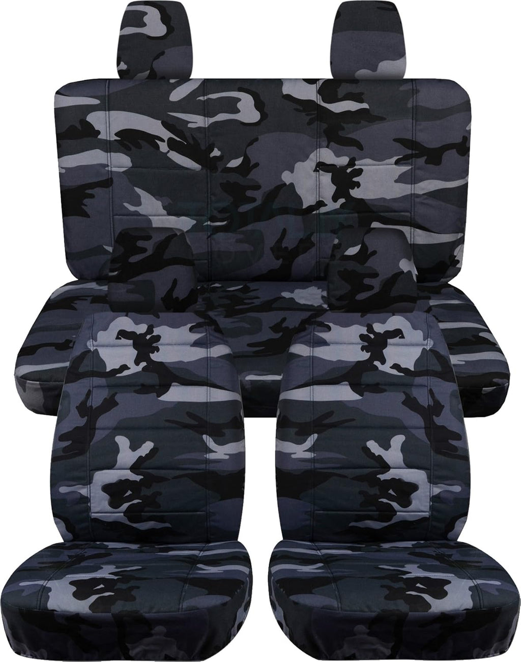 Camouflage Seat Covers Full Set Front & Rear P596
