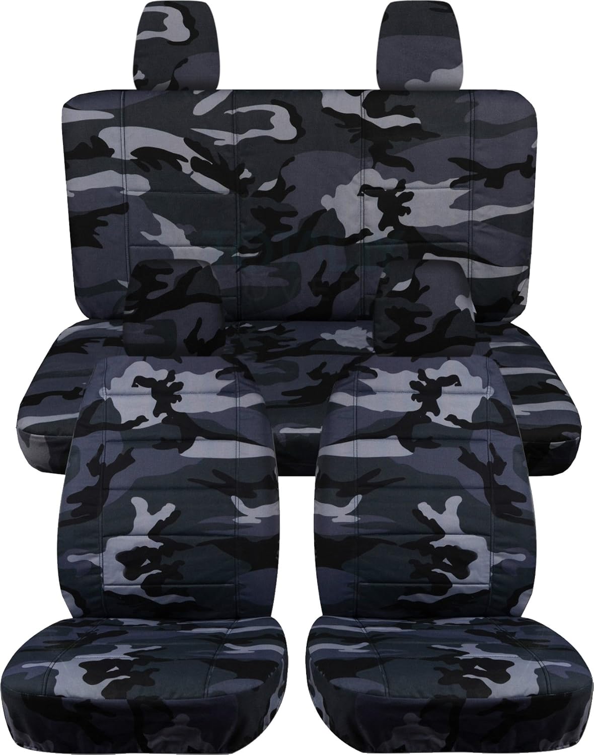 Camouflage Seat Covers Full Set Front & Rear P596