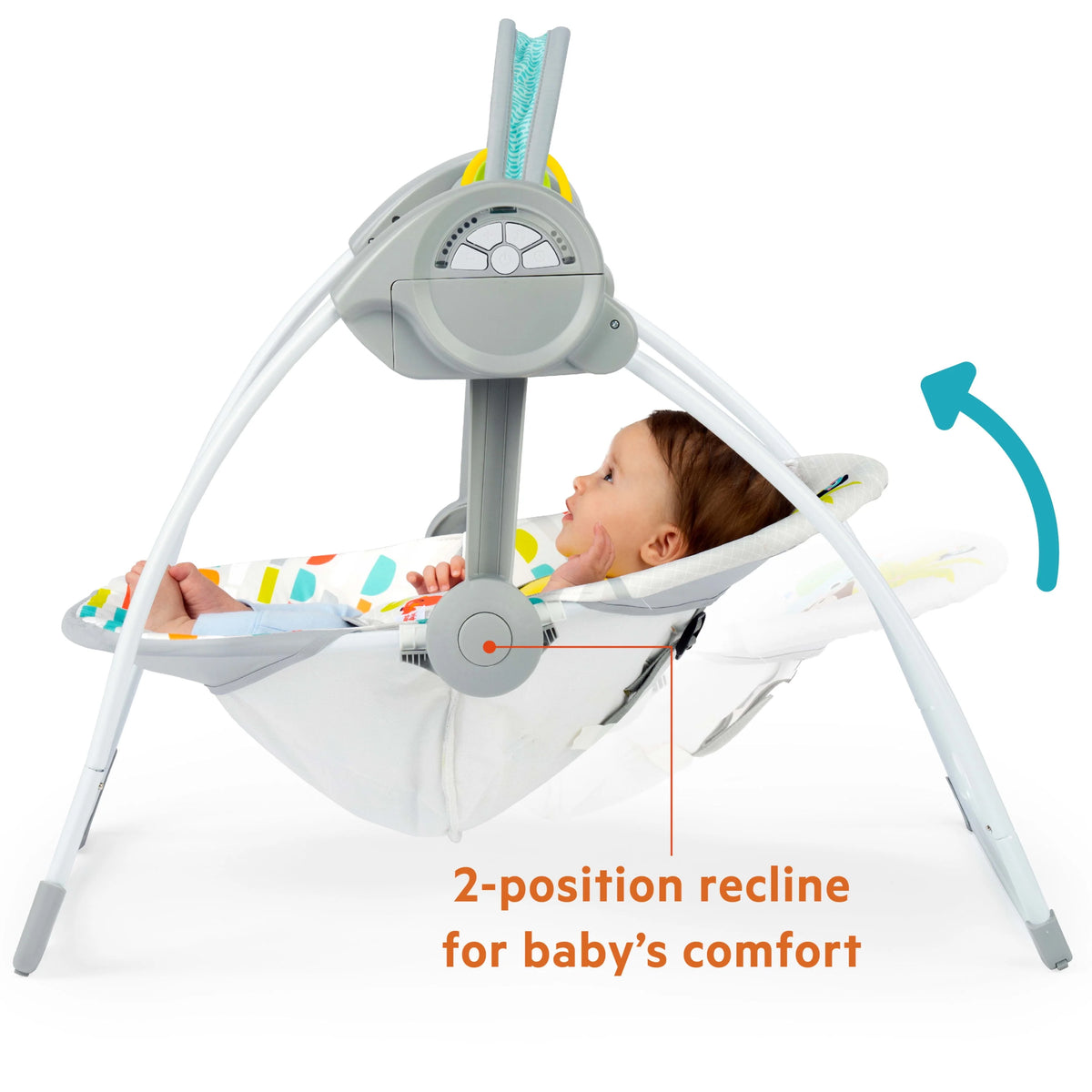 Portable Compact Baby Swing with Toys M7182