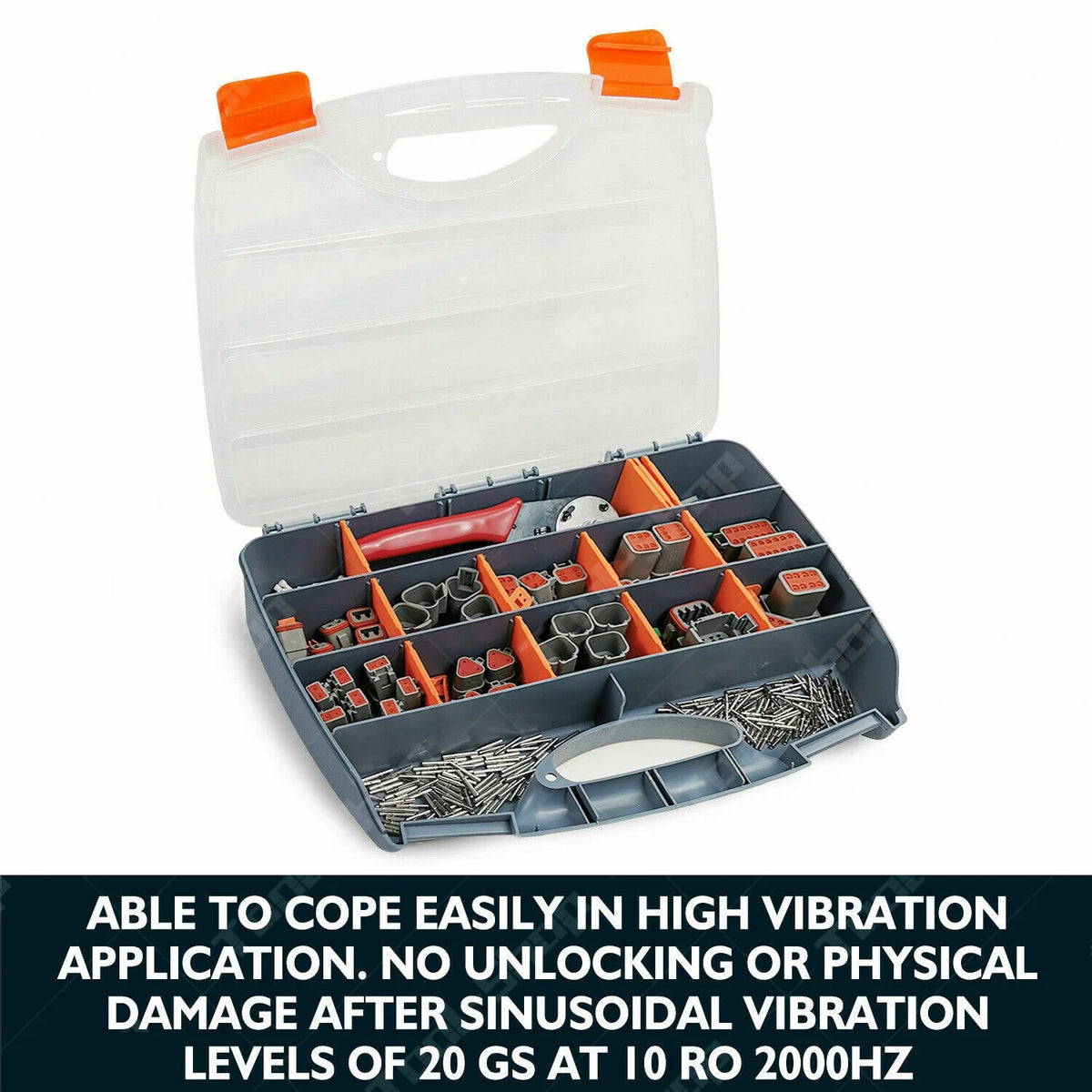 DT Connector Plug Kit, 2 3 4 6 8 Pin Automotive Electrical Connectors with Crimp Tool U6155