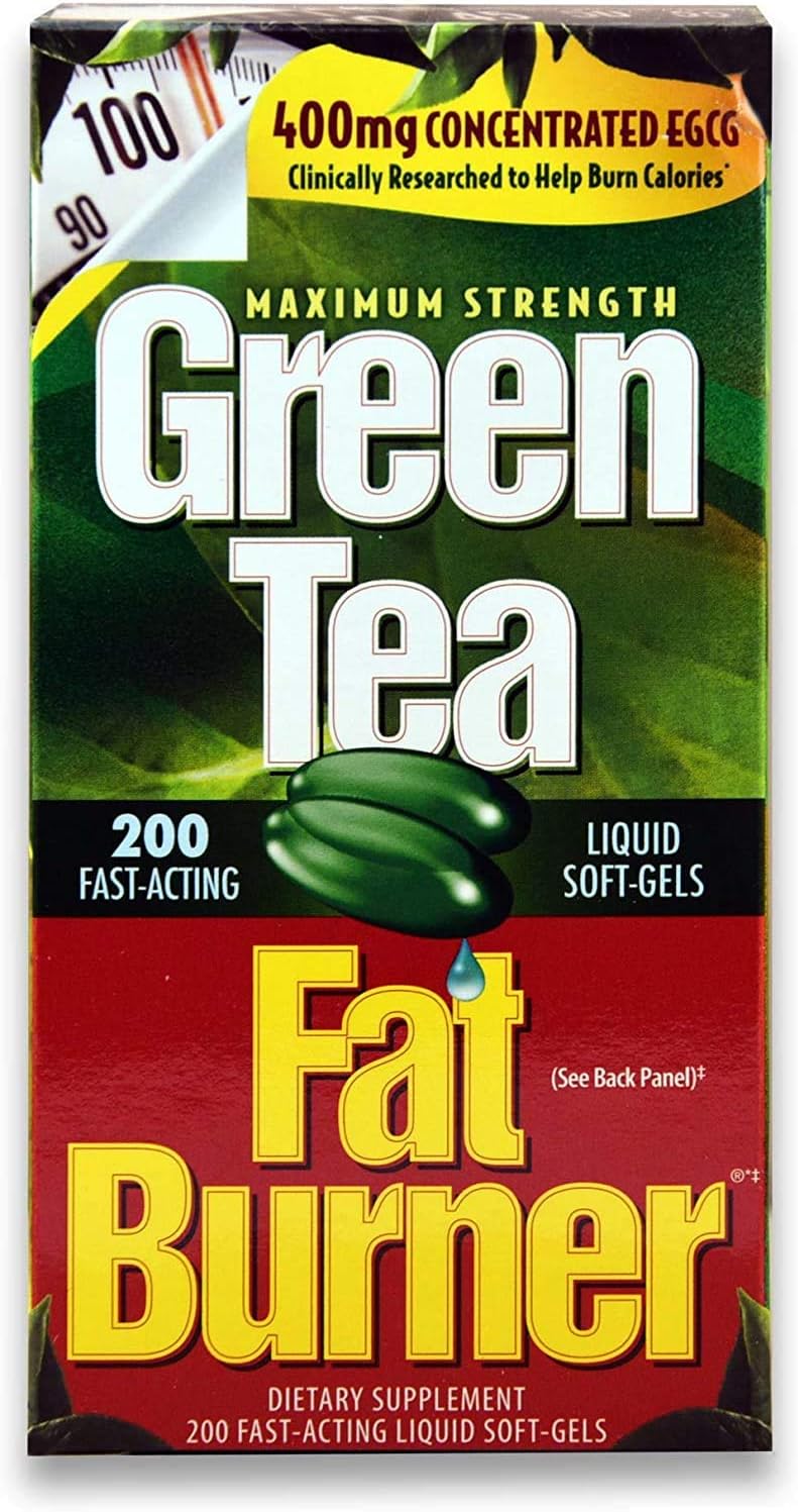200 Liquid Soft-Gels Green Tea Fat Burner J939