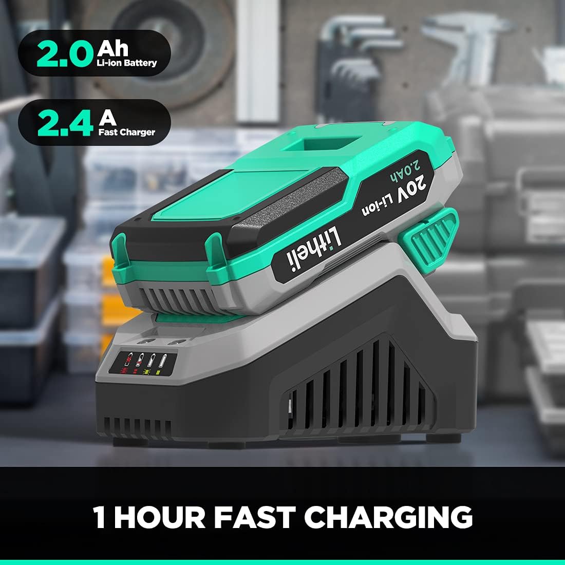 20V Cordless Air Compressor 150 PSI with Battery & Charger S7794