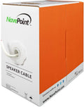 250ft 18/4 AWG 4 Conductor White Speaker Cable Q59026