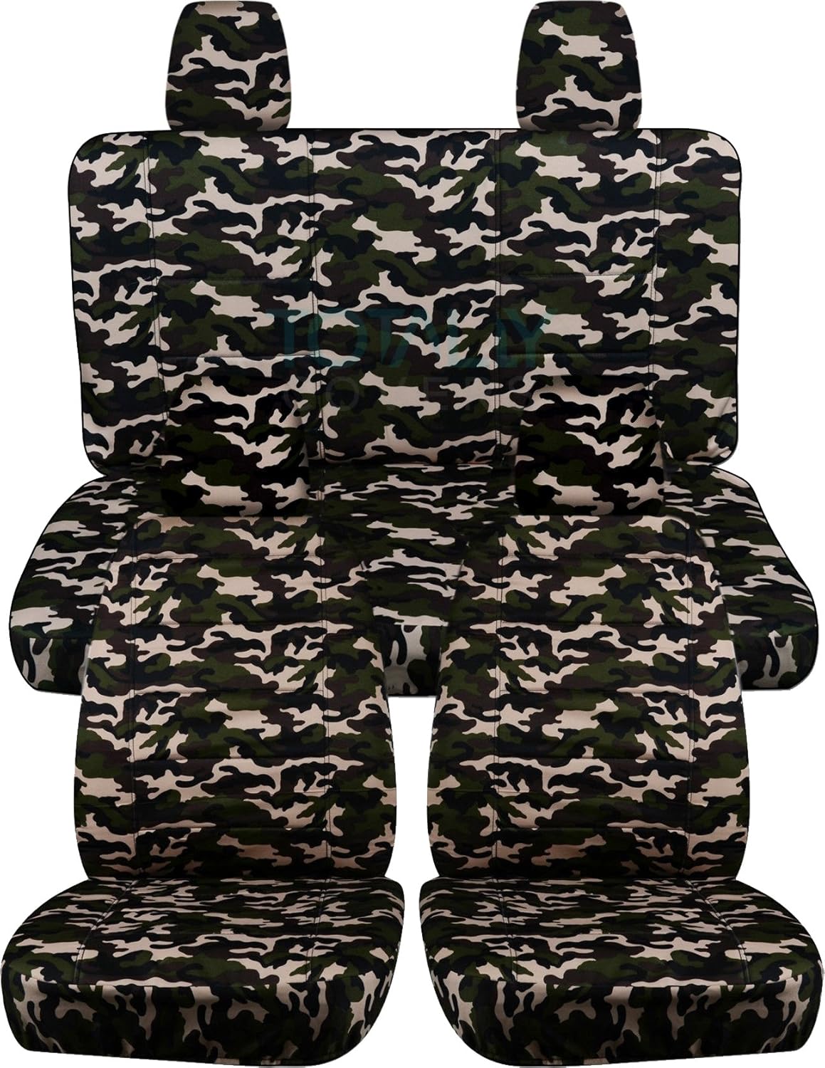 Camouflage Seat Covers Full Set Front & Rear P596