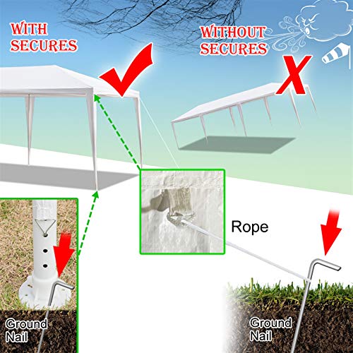 10 x 30FT White Heavy Duty Waterproof Party Tent T81586