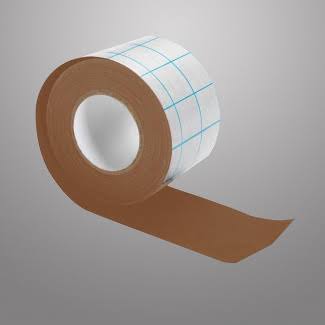 Brown Acid Free Adhesive Fabric 10m x 5cm X109884