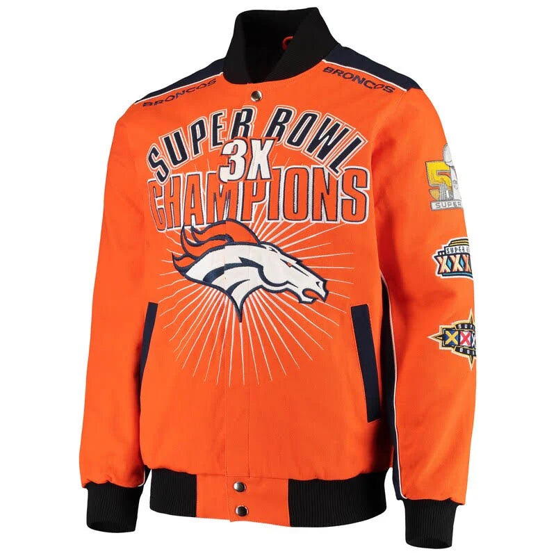 Orange Full-Snap Jacket V290
