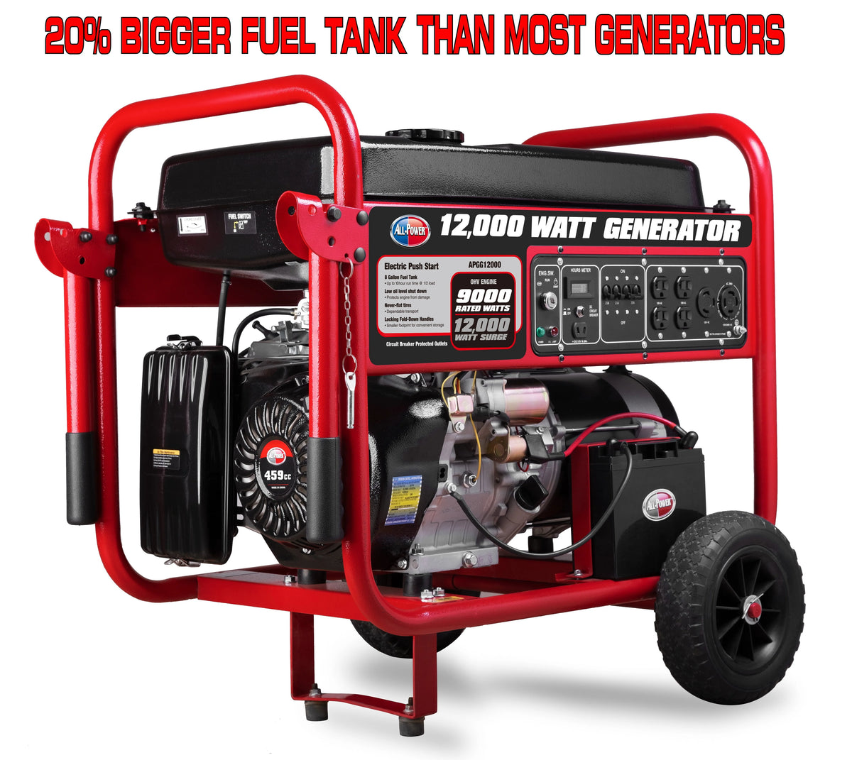 12000 Watt Portable Generator with Electric Start P2546