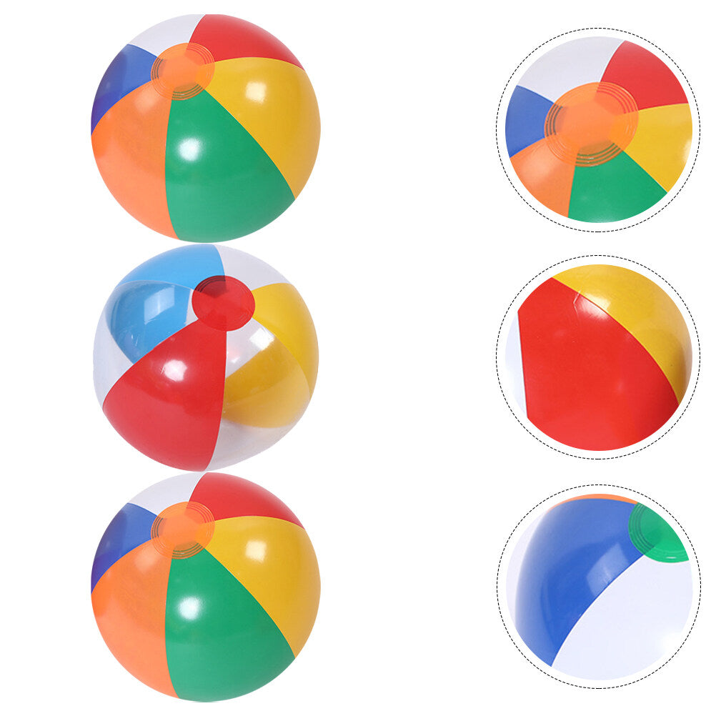 3Pcs Inflatable Beach Ball Pool Toy T7547