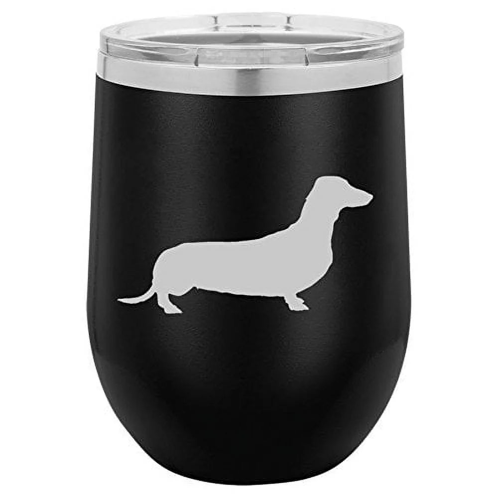 12 oz Double Wall Vacuum Insulated Stainless Steel Stemless Wine Tumbler with Lid X54532