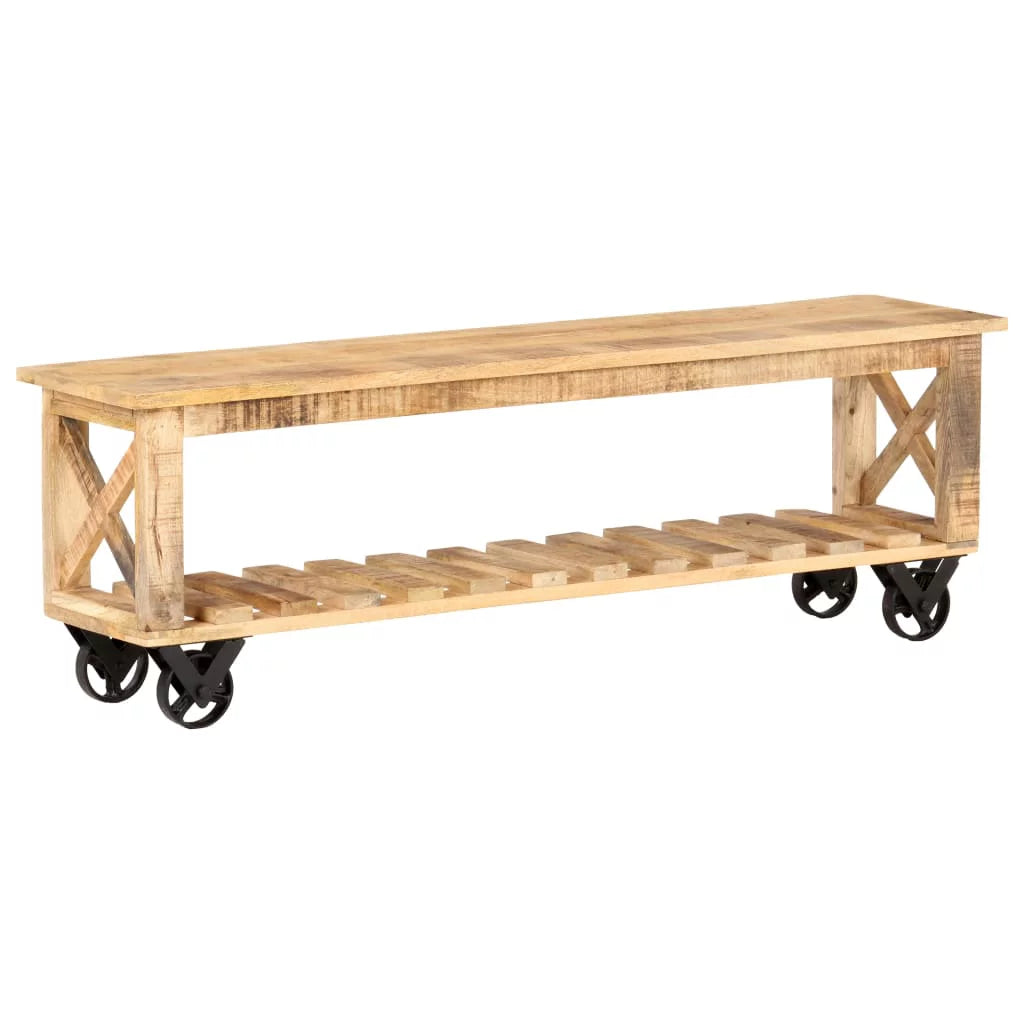 Rough Mango Wood TV Stand H20870