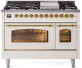 Antique White Dual Fuel Natural Gas Range R391