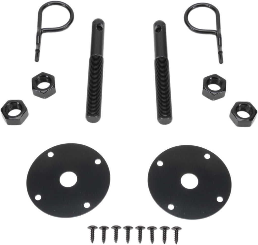 Black Steel Hood Pin Kit with Hair Pins Pack of 2 E584781