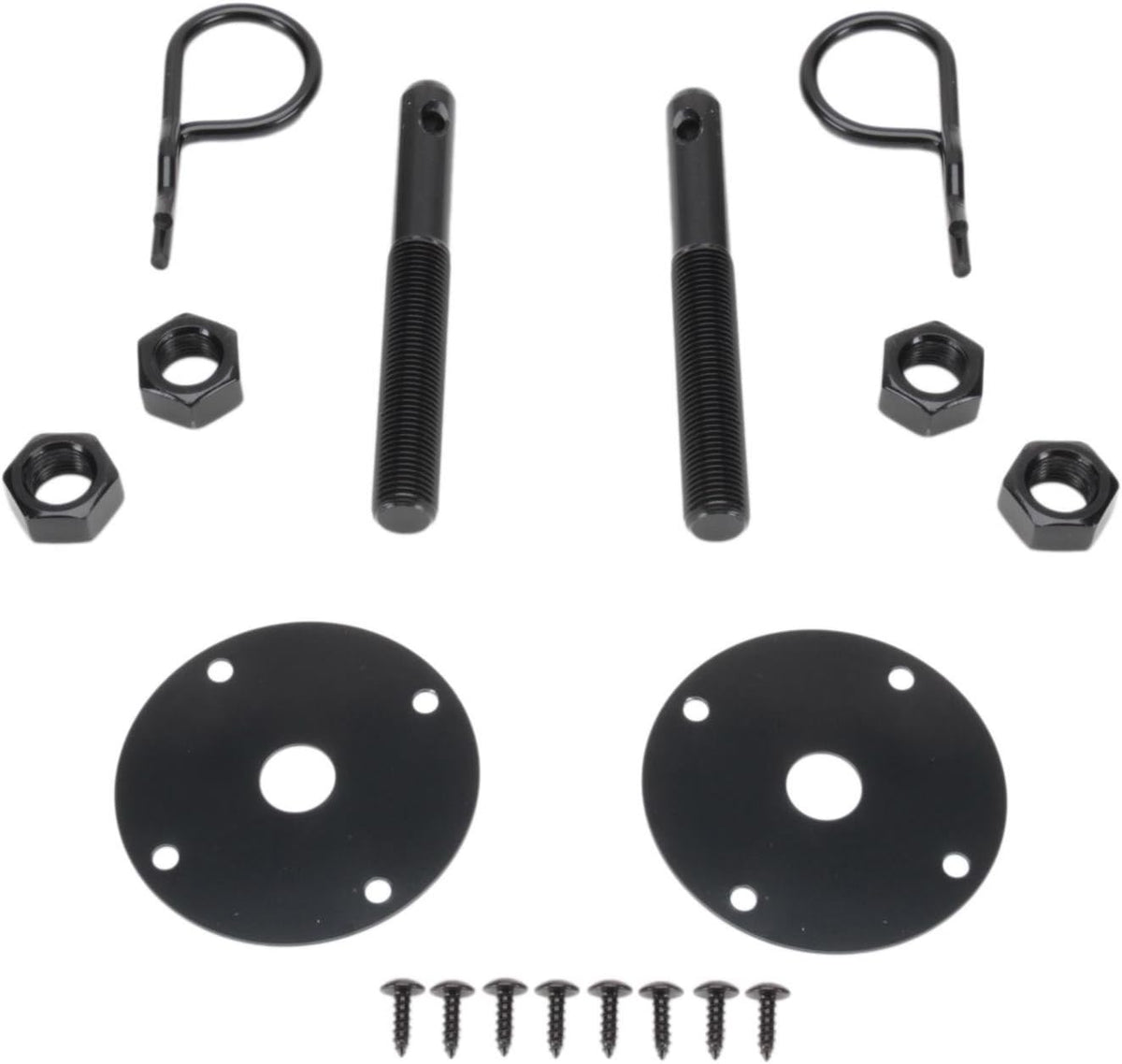 Black Steel Hood Pin Kit with Hair Pins Pack of 2 E584781