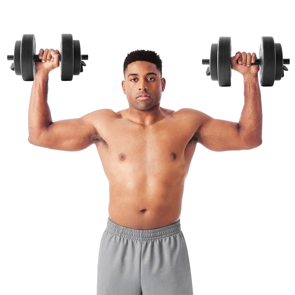40lb Adjustable Vinyl Dumbbell Set A65968