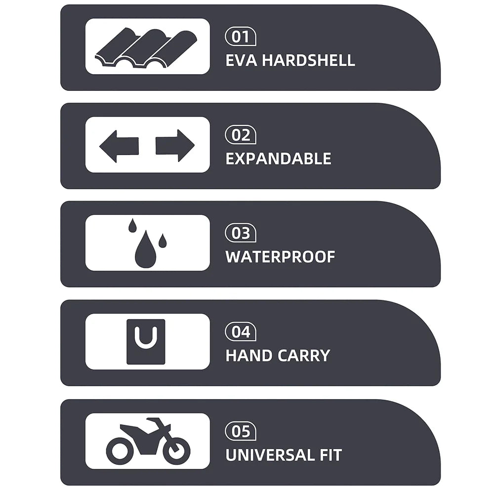 Expandable Motorcycle Rearseat Bag 23-35L T916006