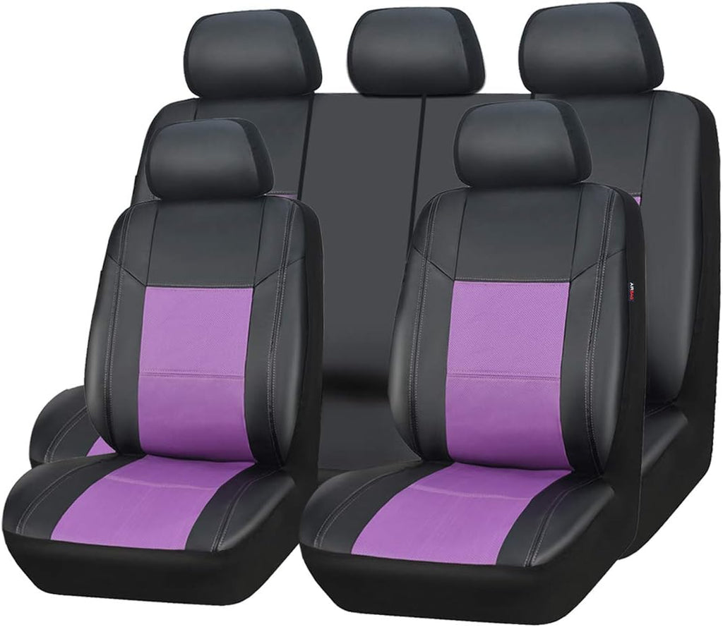 11PCS PU Leather Universal Seat Covers Set (Dark Gray) X365062