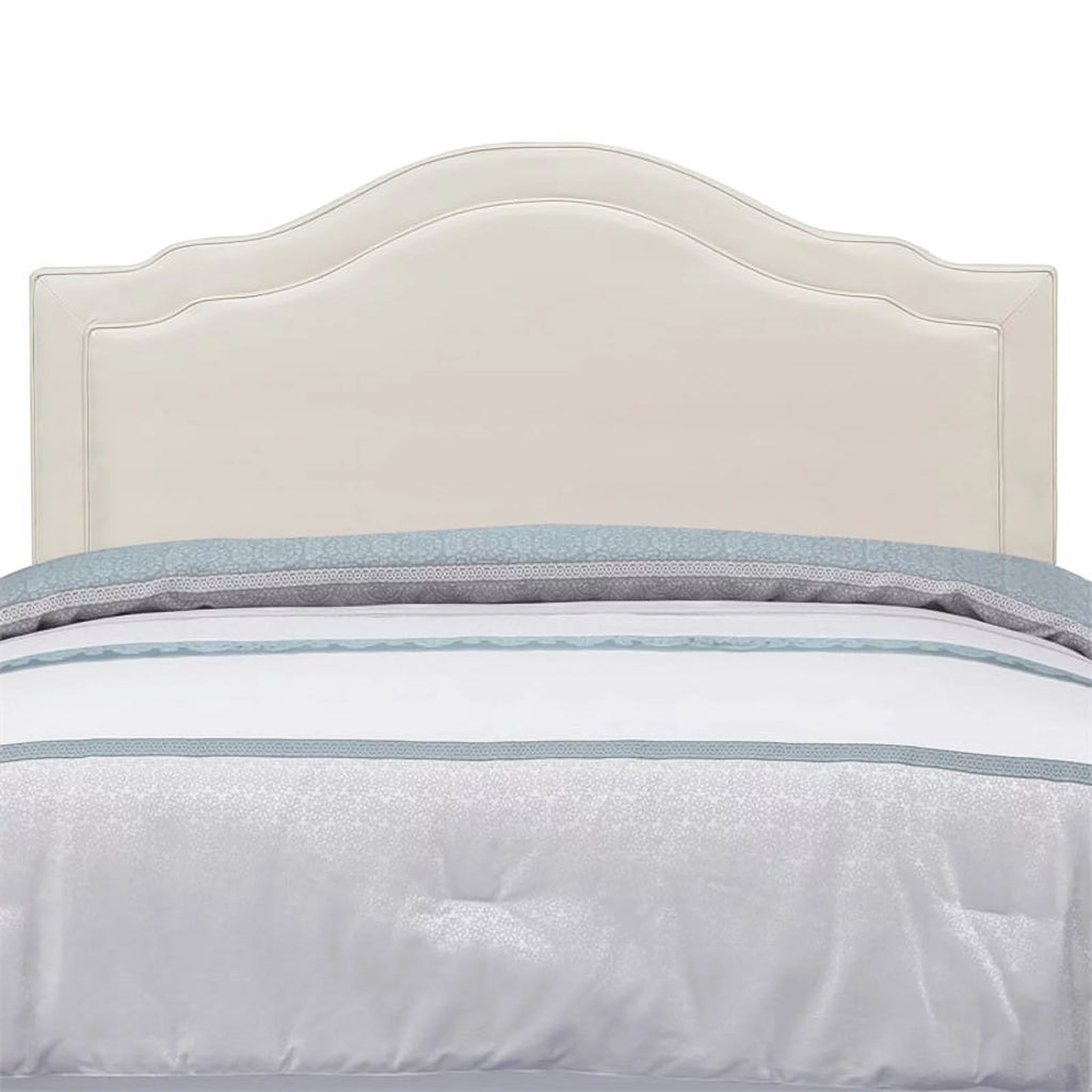 Cream Faux Leather Queen Headboard X75232