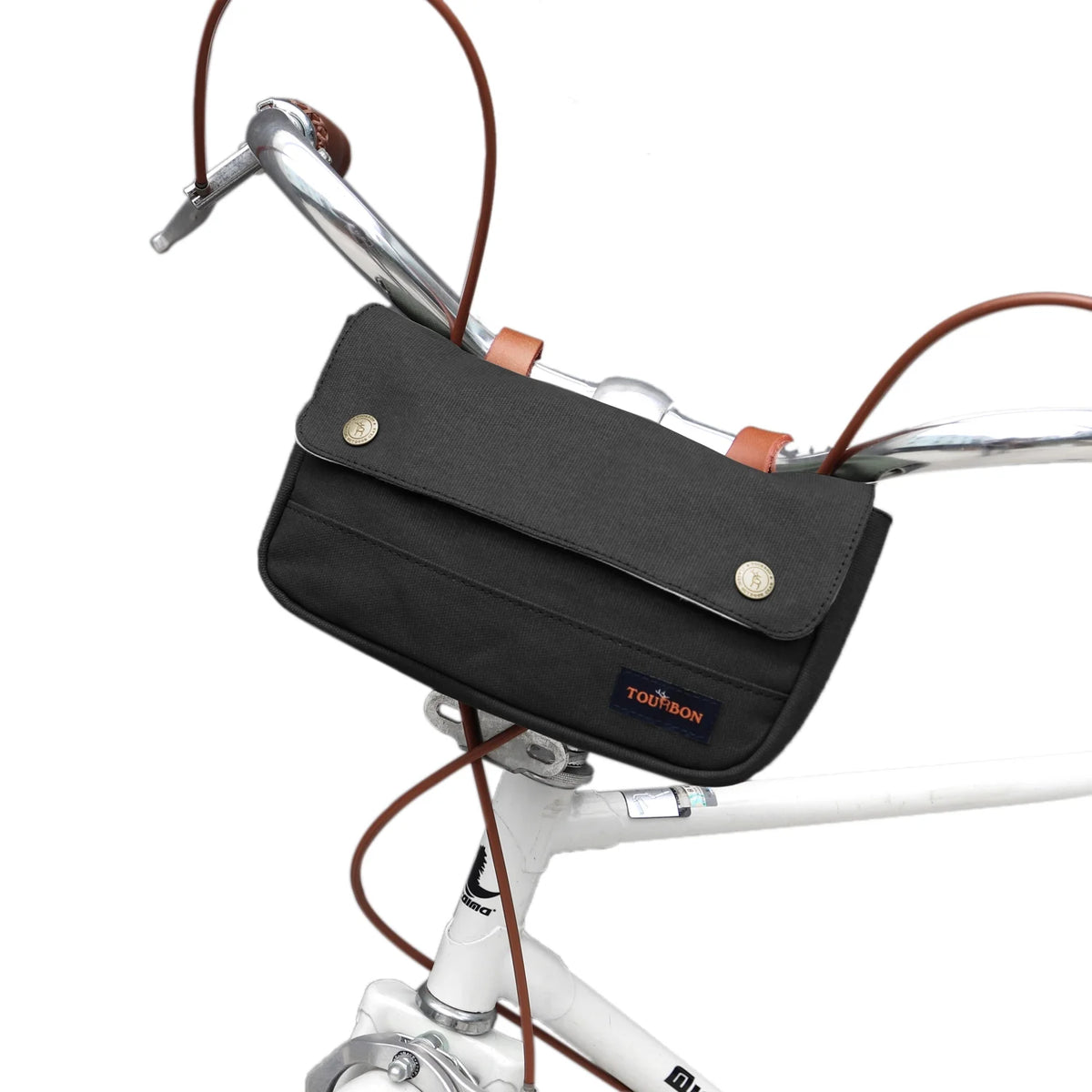Waxed Canvas Waterproof Bicycle Handlebar Bag Q46886