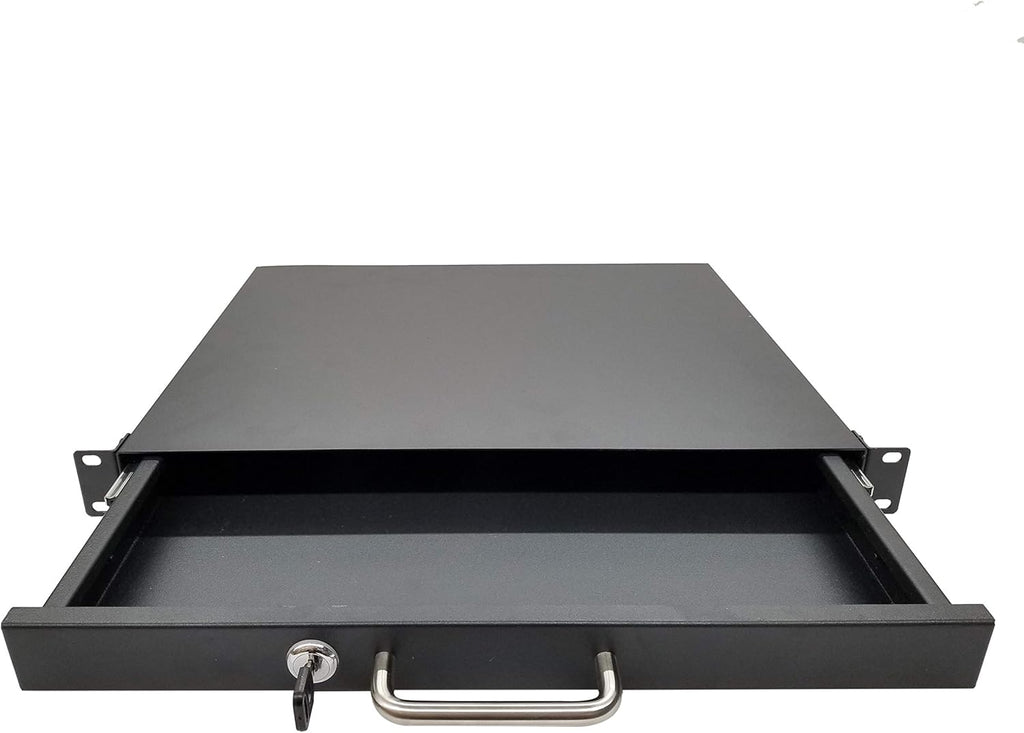 19 Rack Mount DJ Locking Lockable Deep Drawer 1U G664477