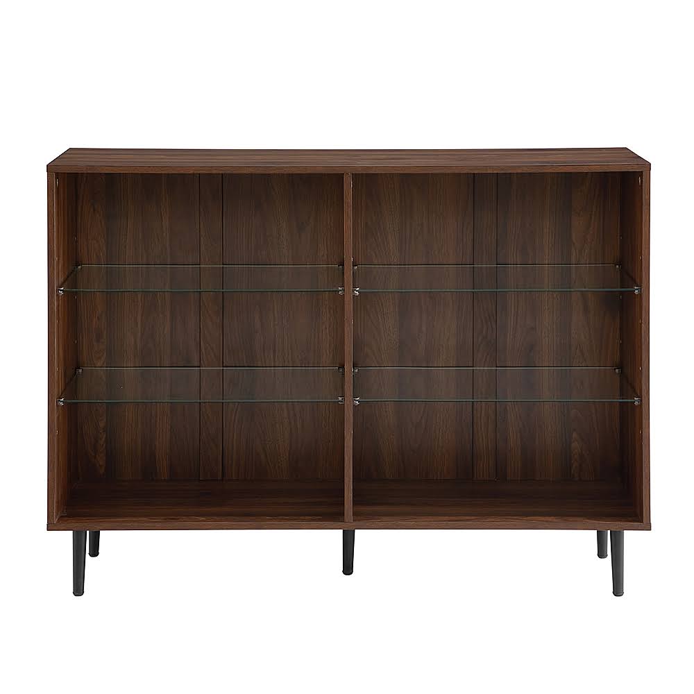 4-Shelf Metal and Tempered Glass Bookcase U49130