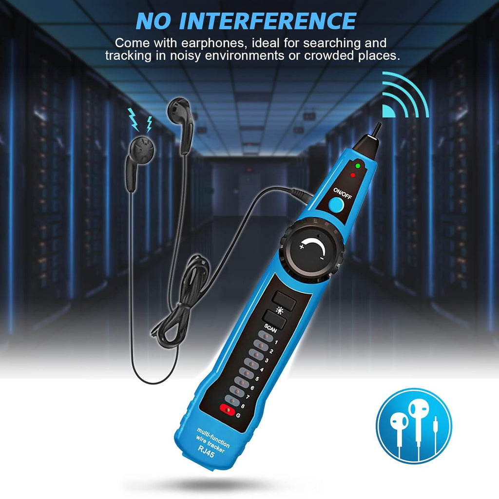 RJ11 RJ45 Cable Tester Toner Ethernet LAN Tester, Pack of 2 P4786