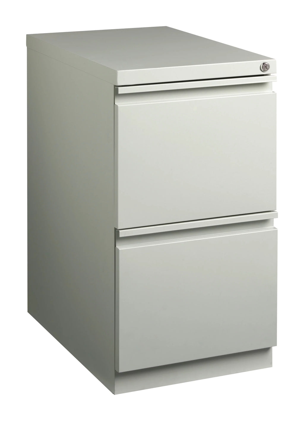 23" Deep 2 Drawer Letter Width Gray Mobile Pedestal File Cabinet Q279