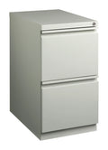 23" Deep 2 Drawer Letter Width Gray Mobile Pedestal File Cabinet Q279