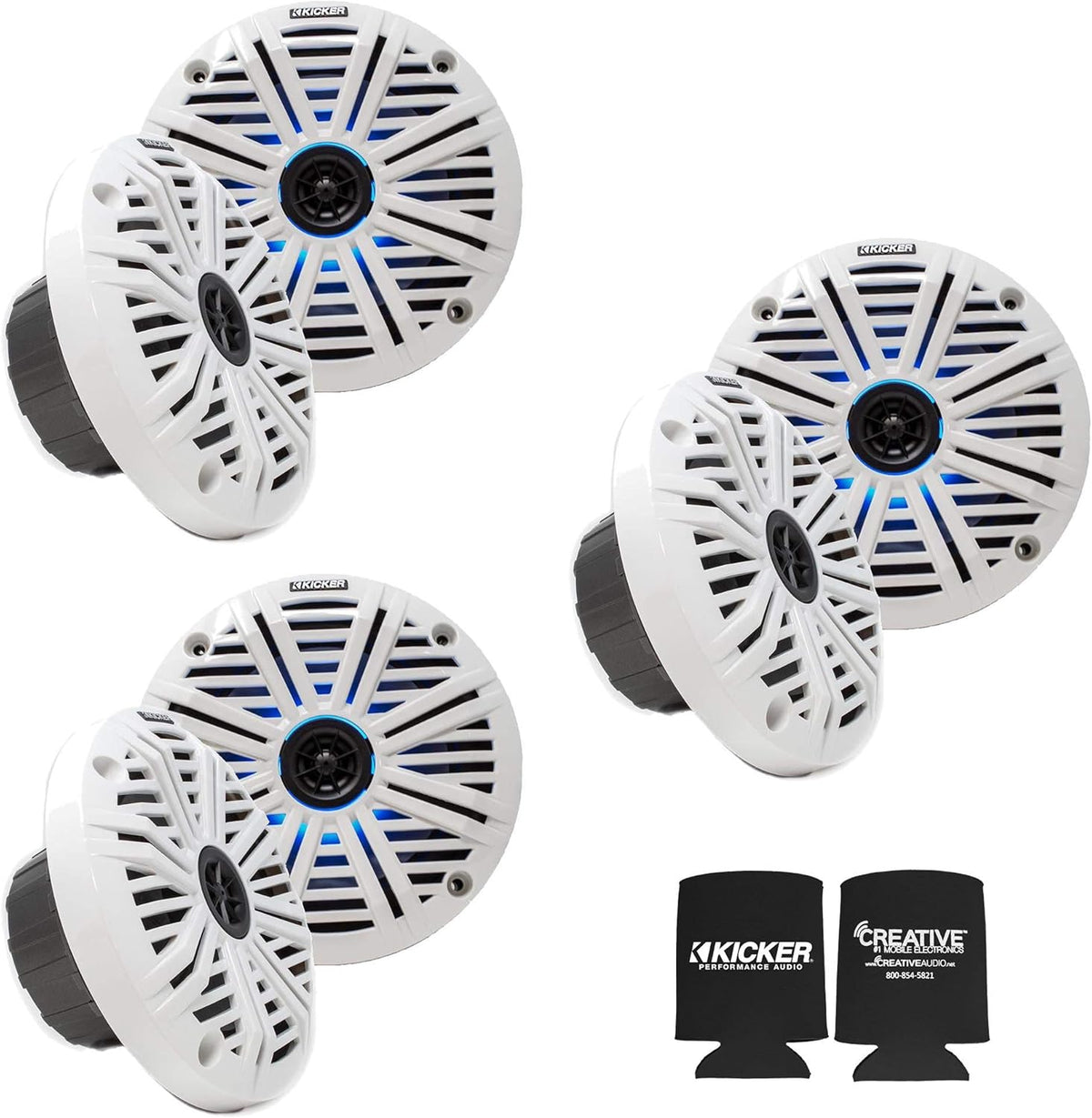6.5" Marine Speakers (3 Pair) White OEM Replacement Speakers U218248