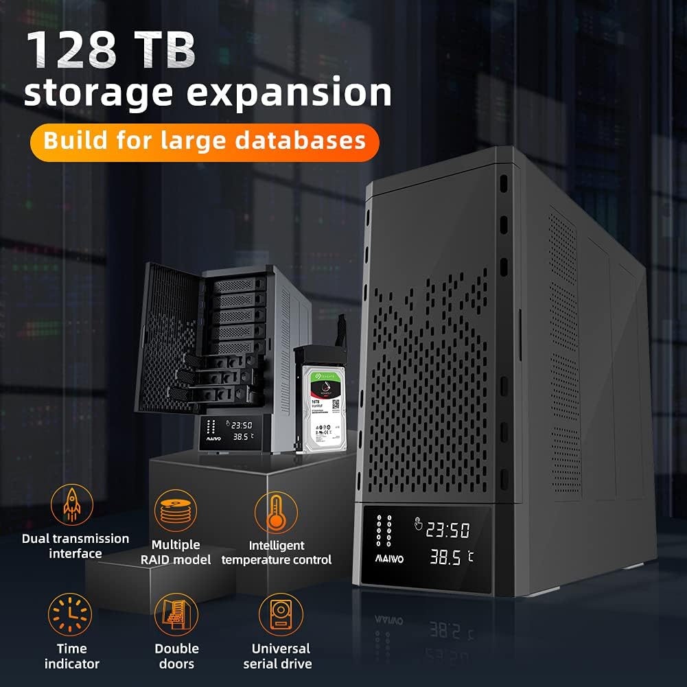 8 Bay 2.5/3.5 inch Hard Drive RAID Enclosure P300784