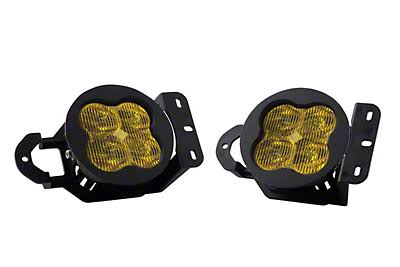 Yellow SAE LED Fog Light Kit F9485