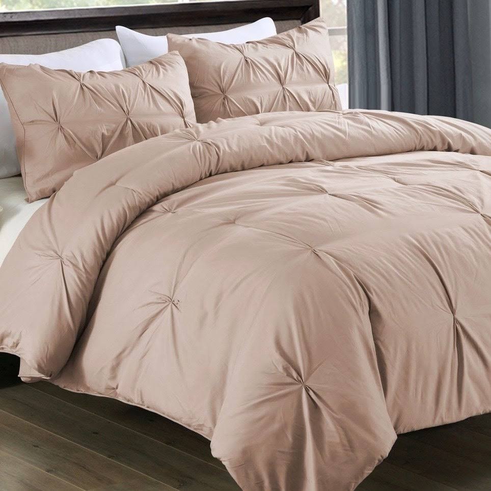 Purple Twin 2 Piece Pintuck Comforter Mini Set B313