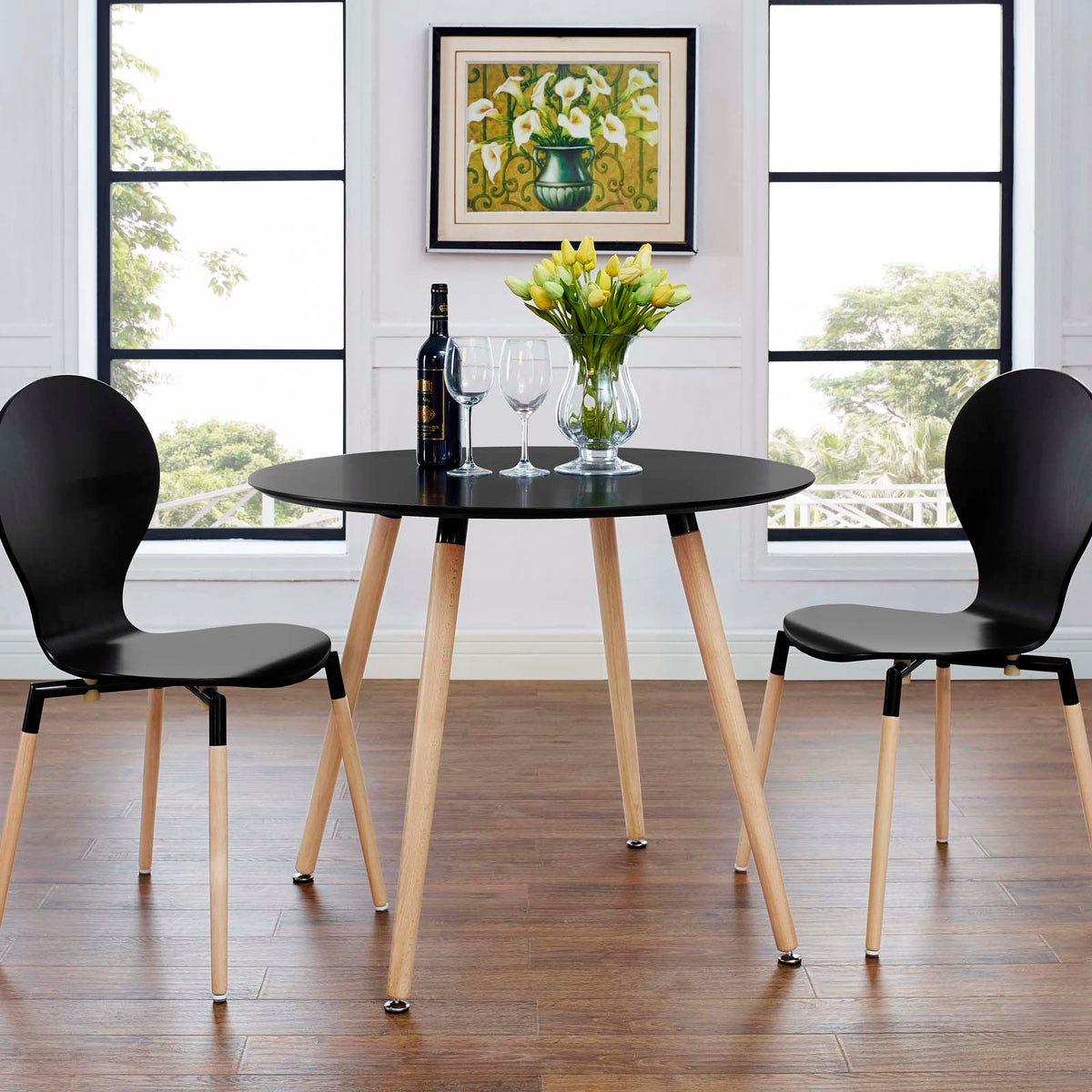 Black Round Dining Table B717414