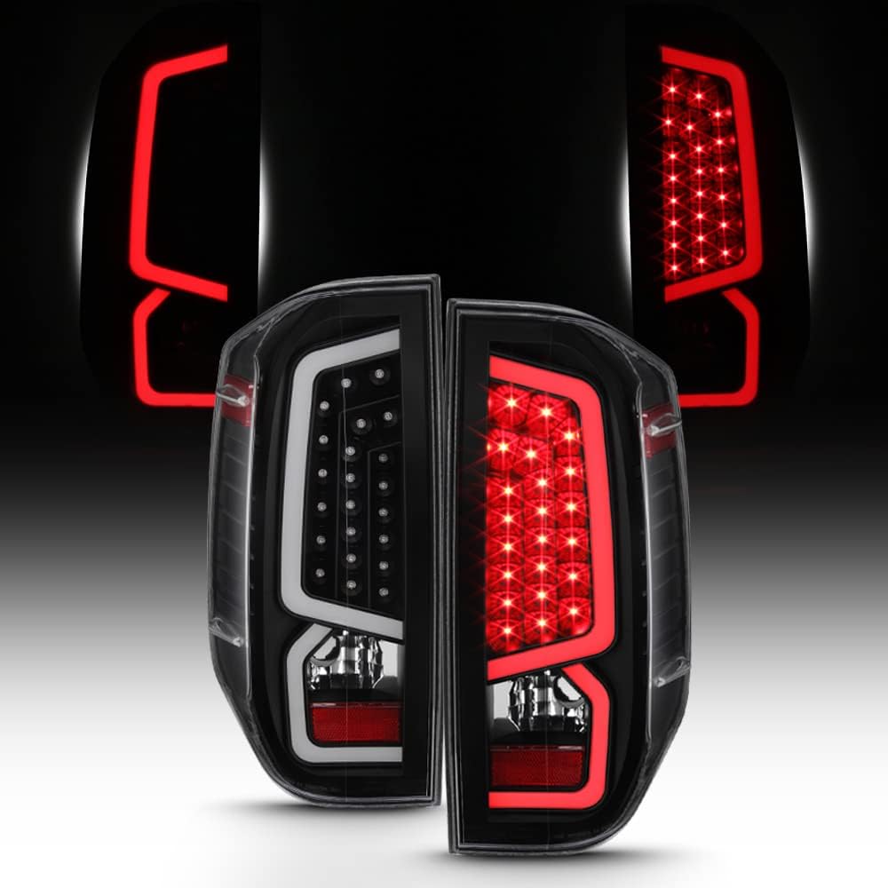 Black Smoked LED Tail Lights Left+Right V6933