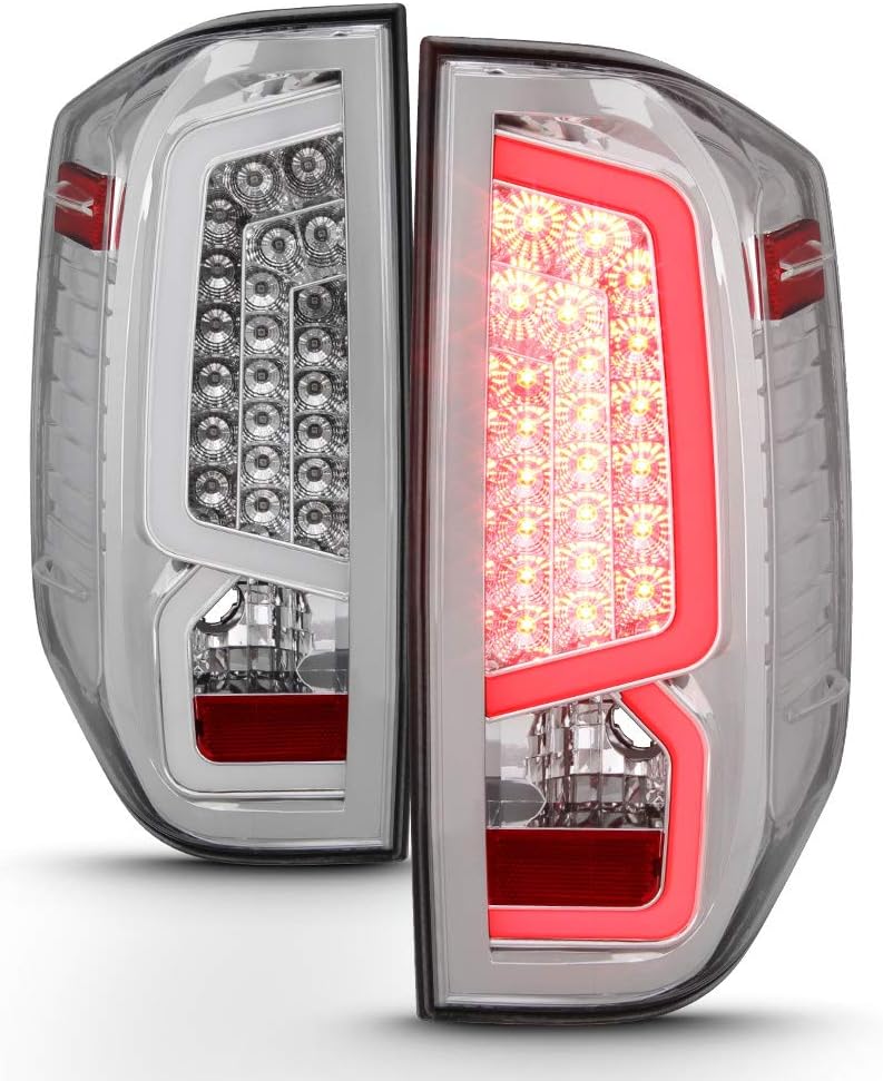 Black Smoked LED Tail Lights Left+Right V6933