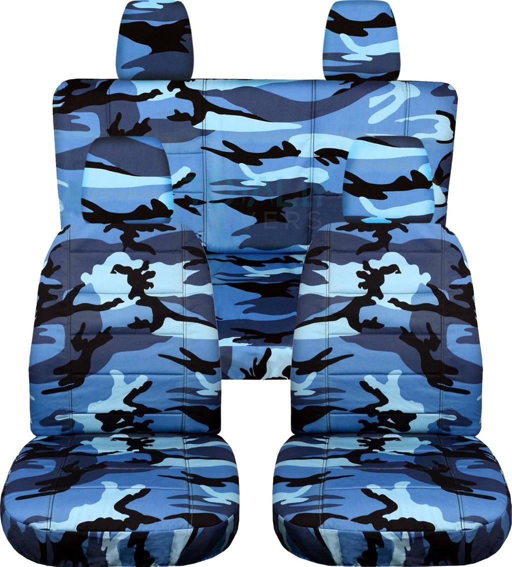 Camouflage Seat Covers Full Set Front & Rear P596
