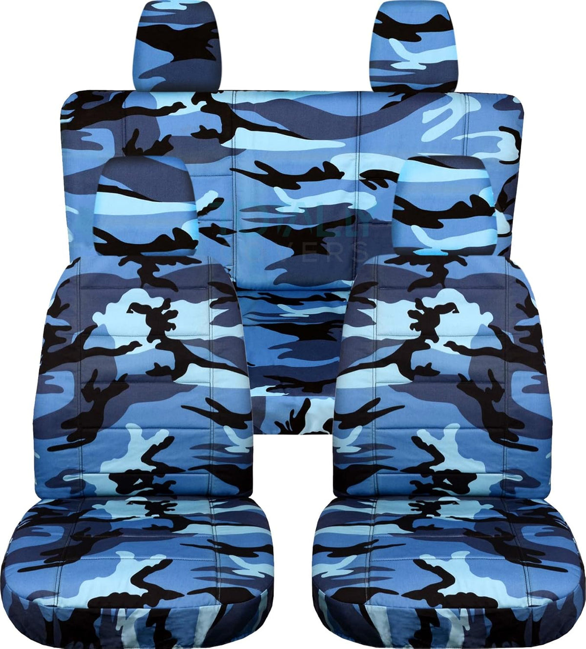 Camouflage Seat Covers Full Set Front & Rear P596