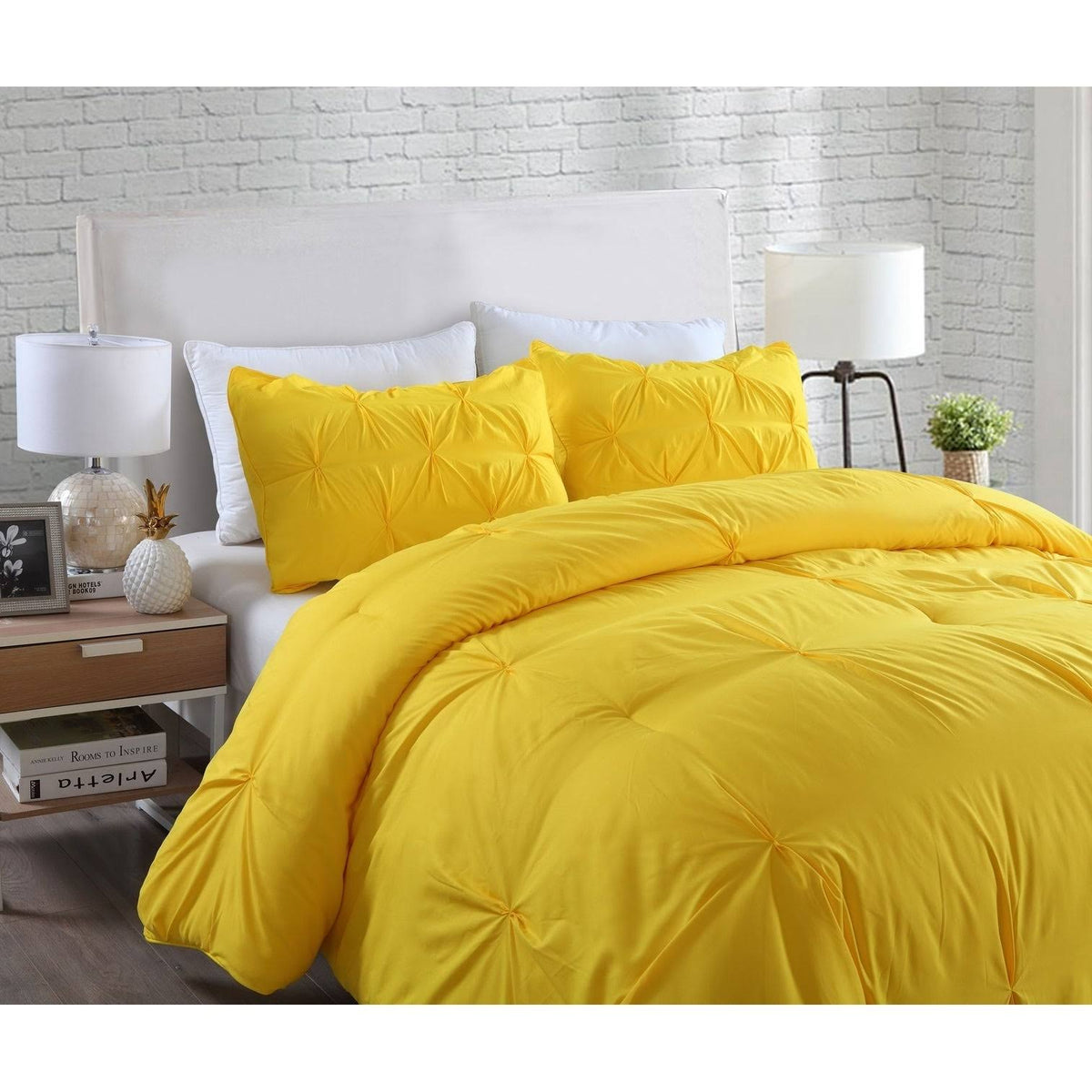 Purple Twin 2 Piece Pintuck Comforter Mini Set B313